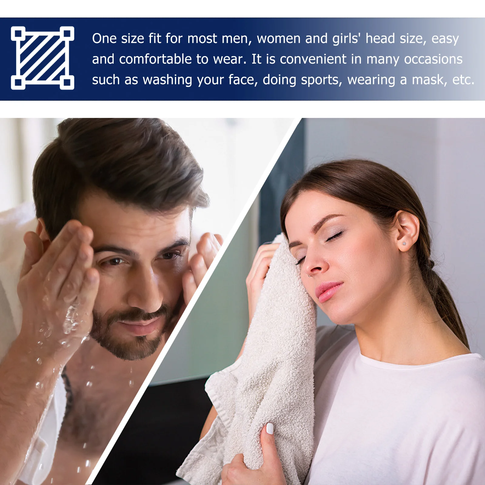 

3Pcs Comb Teeth Headband Hairband Nonslip Plastic Headband Stylish Hair Accessories for Women Men Teeth Hairband