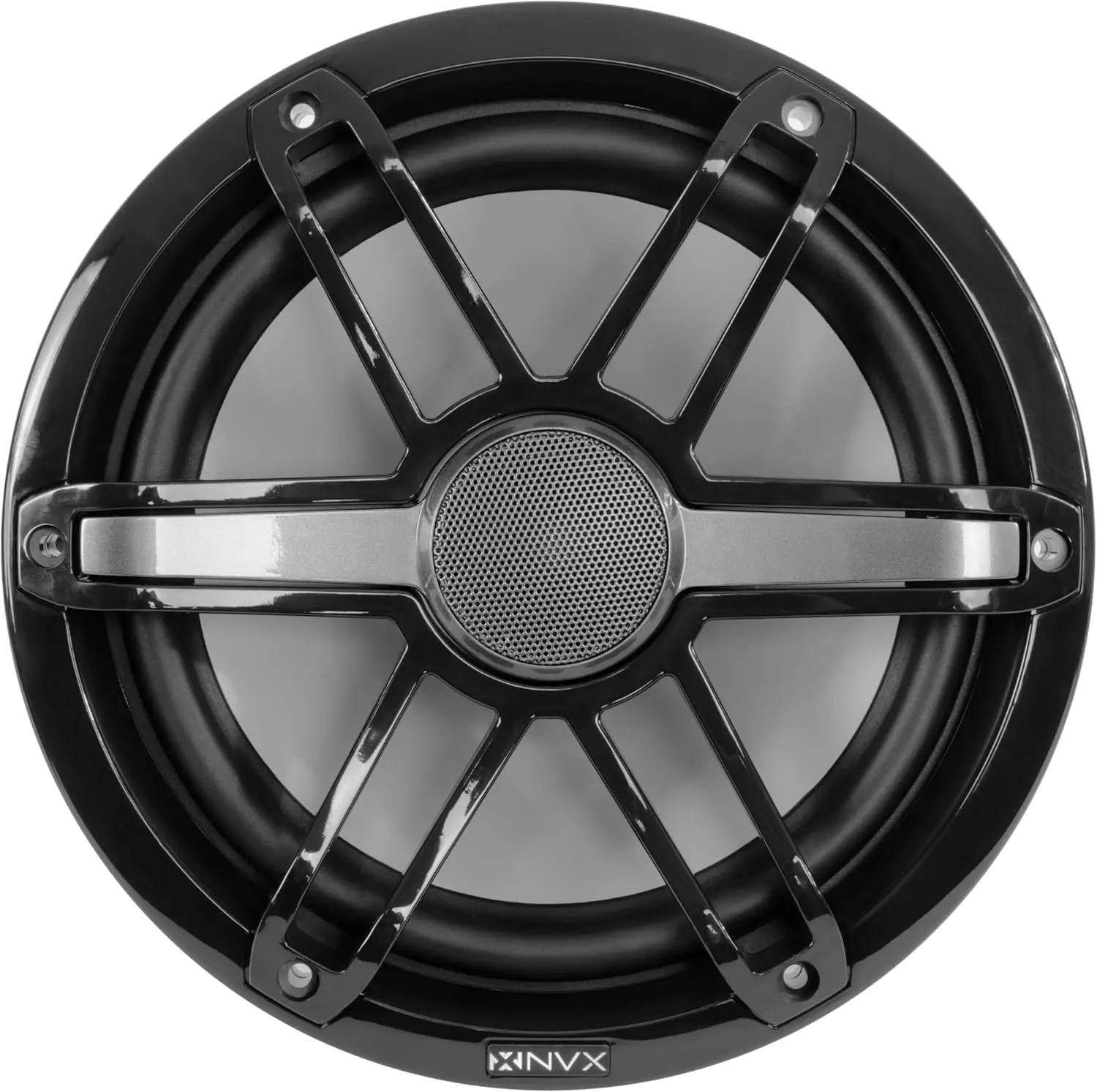 MVSP8 Premium 8" 2-Way Marine Coaxial Speakers, 750W Max, 250W RMS, 1” Silk Dome Tweeters, with RGB LED Lighting for Boats/UTV