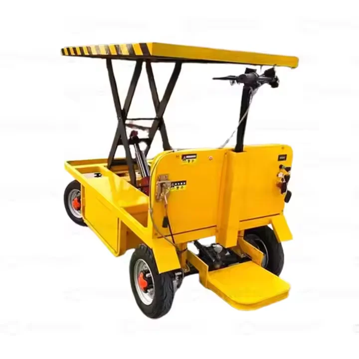 

Station Ride Lifting Electric Flatbed Car 500/1000KG Logistics Transportation Flatbed Truck Platform Pushing Goods