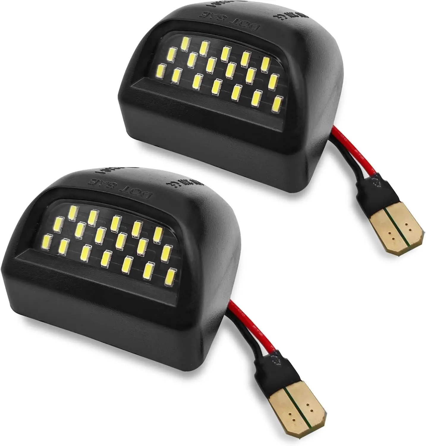 

2PCS LED License Plate Light Tag Lamp, Compatible with Chevy Silverado 1500 2500 3500 Escalade Suburban GMC Tahoe Sierra Yukon X