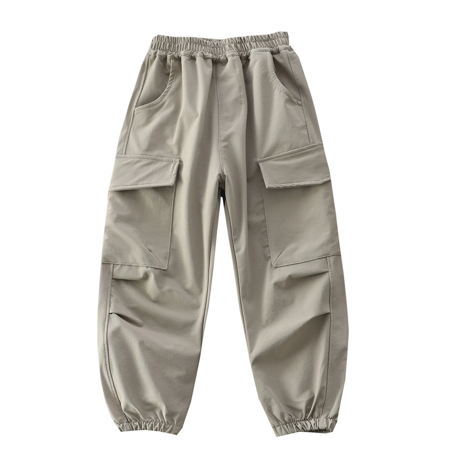 

Children's Pants 2025 Autumn New Product Hiking Pants Solid Color Loose Casual Pants Large Children's Outdoor Work Pants