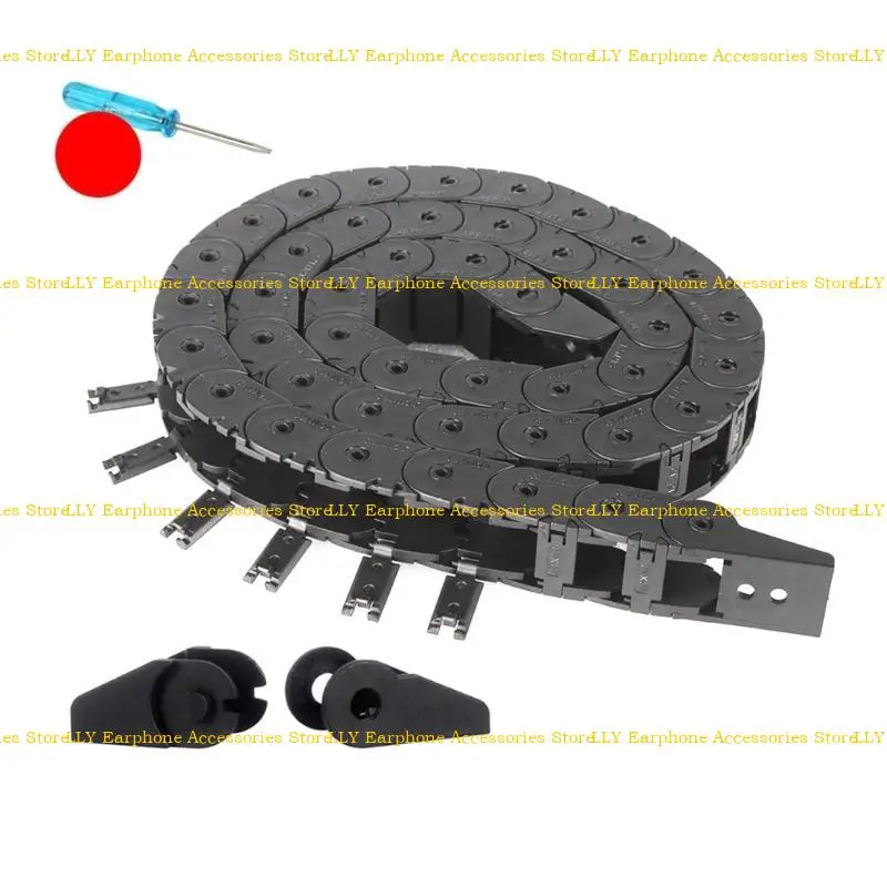 462E ไนลอนโซ่ลากโซ่ลากสายเคเบิลการจัดการสายเคเบิลที่มีประสิทธิภาพสำหรับสายการผลิตอุตสาหกรรมการติดตั้งง่าย