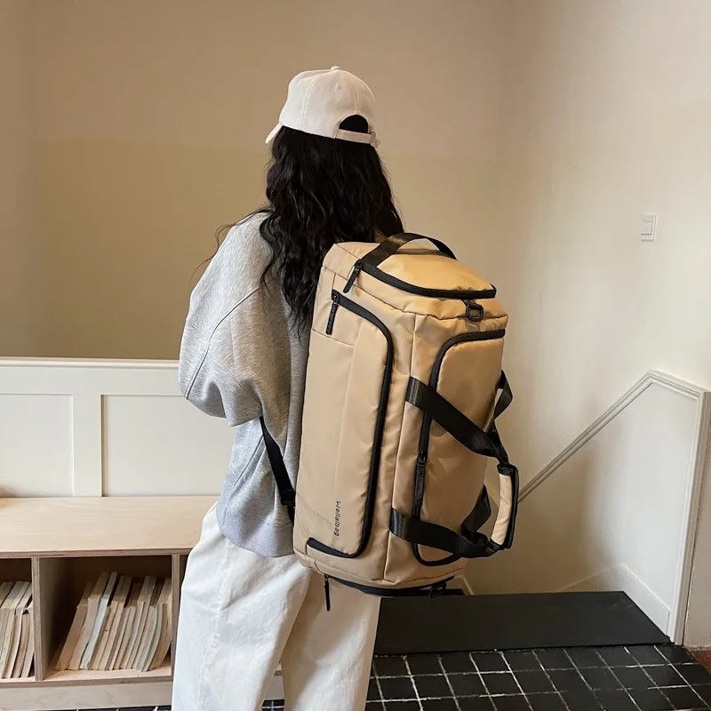 Large-capacity wet and dry separation, travel bags, luggage backpacks, fitness view 3