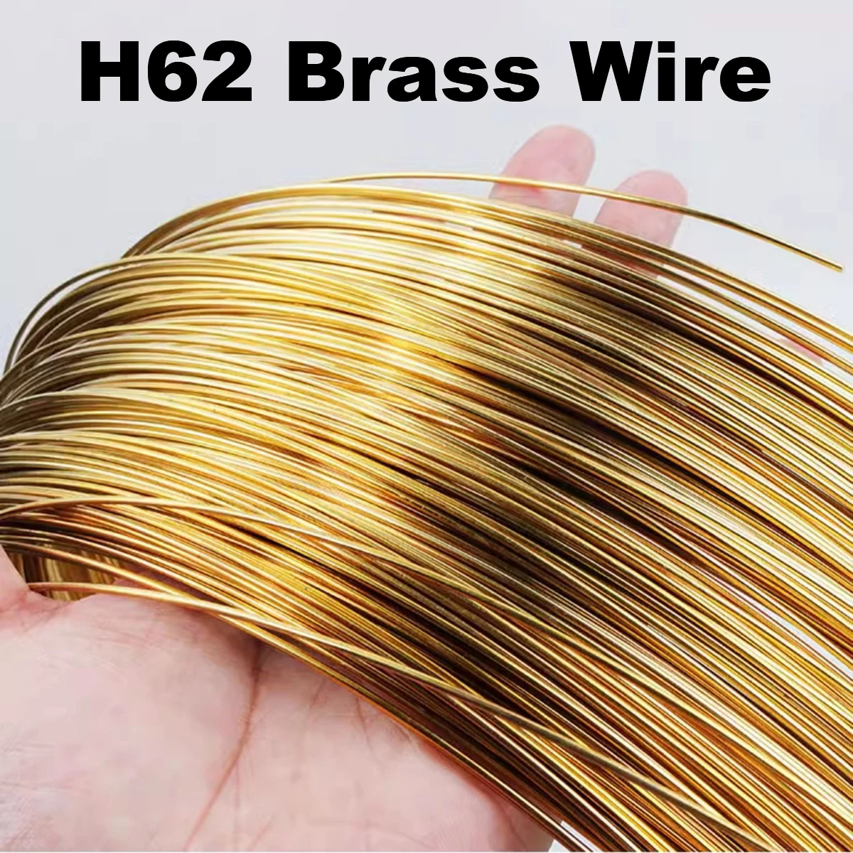 1/5/10M H62 Brass Wire Bare Wire Superfine Wire Diameter 0.2/0.3/0.4/0.5/0.6/0.7/0.8/1/1.2/1.4/1.5-3mm