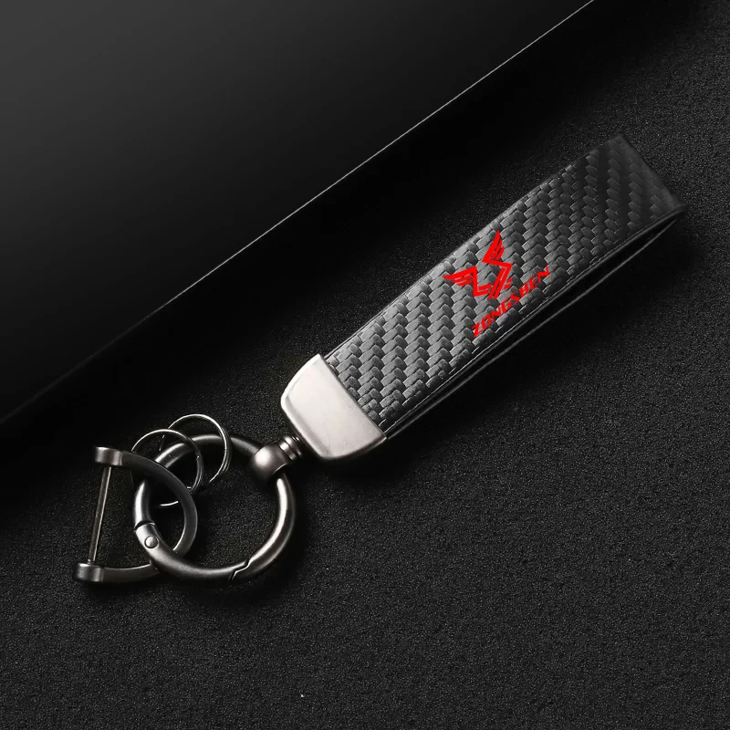 Motorcycle Key Chains KeyChain Leather Carbon Fiber for Zongshen yami 125et week8 150r 150x 200sc 250r mo ra1 Custom LOGO