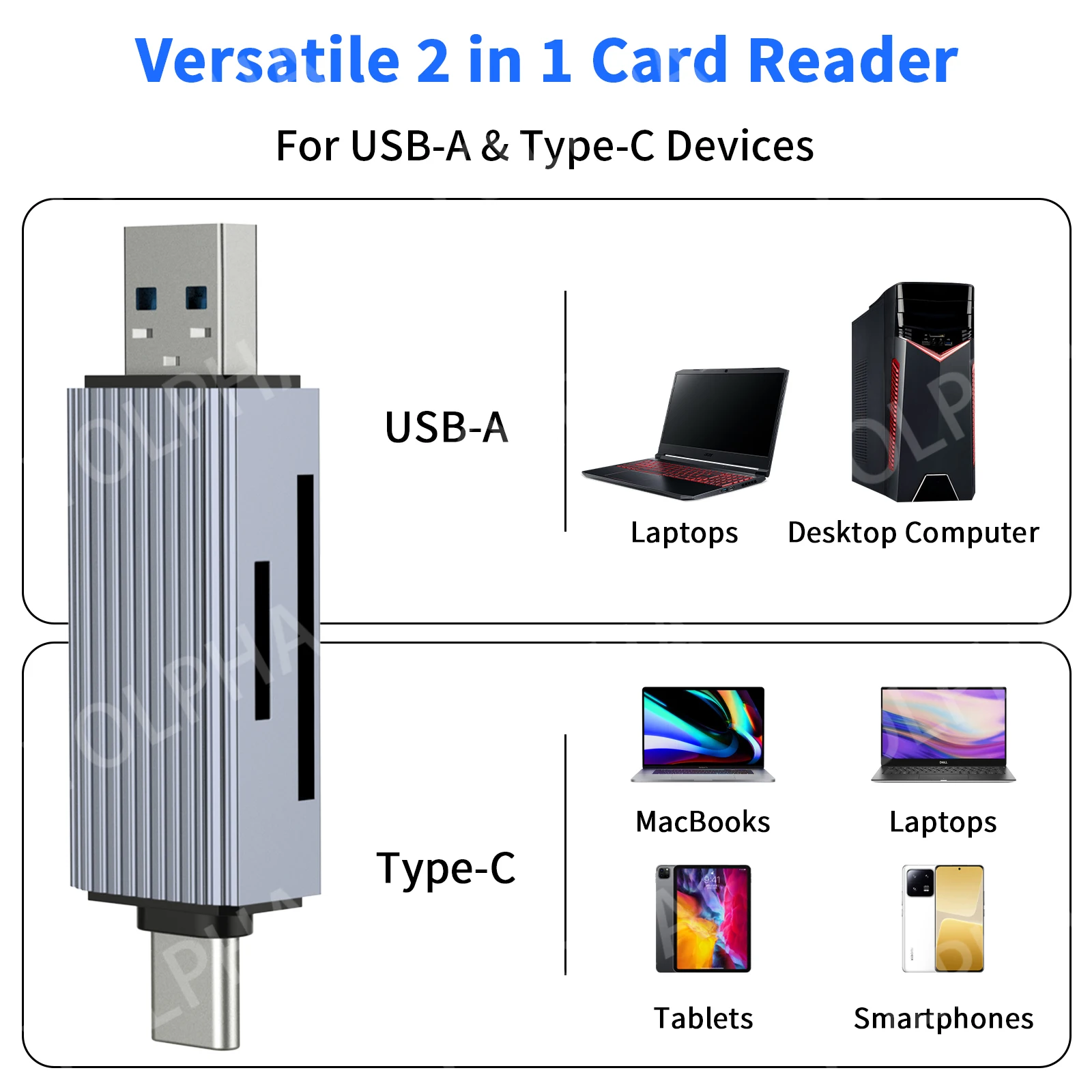 Card Reader USB3.0&USB C to SD Micro SD TF  for PC Laptop Accessories Smart Memory Cardreader SD Card Adapter Phone Accessories