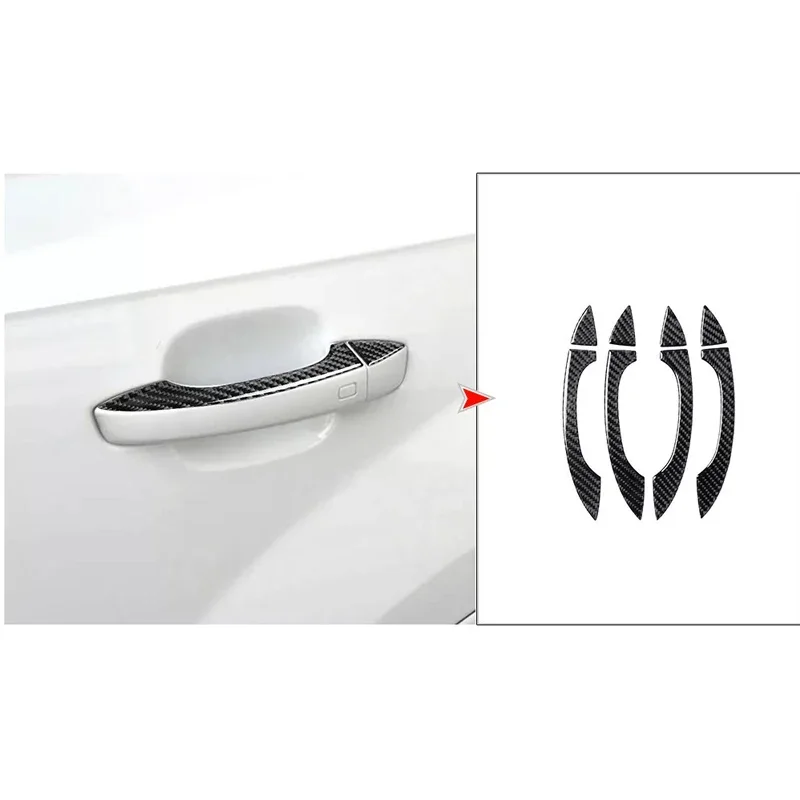 Gloss Black Door Handle Cover Sticker Trim For Audi A3 S3 RS3 2014-2019 car Sticker Car-Styling Accessories Cover Auto Parts