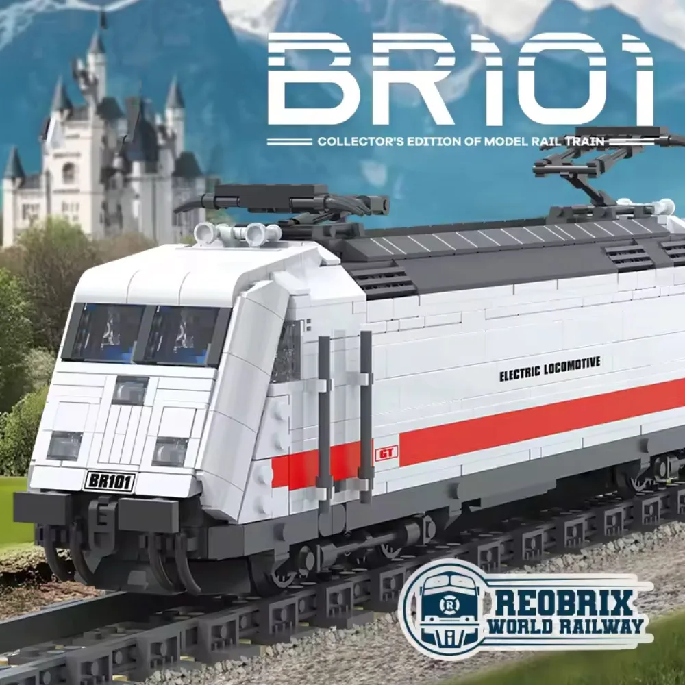 

Creative IDEAS MOC Europe Germany BR101 Electric Locomotive Train Building Blocks Assembling Model Toys Steam Gift For Toy
