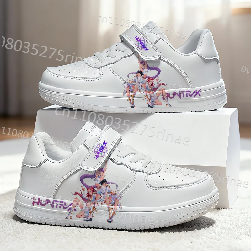 

Popular Demon Hunters Youth student cartoon Board Shoes boys girls fashion trend Pattern White casual scarpe enfant gift