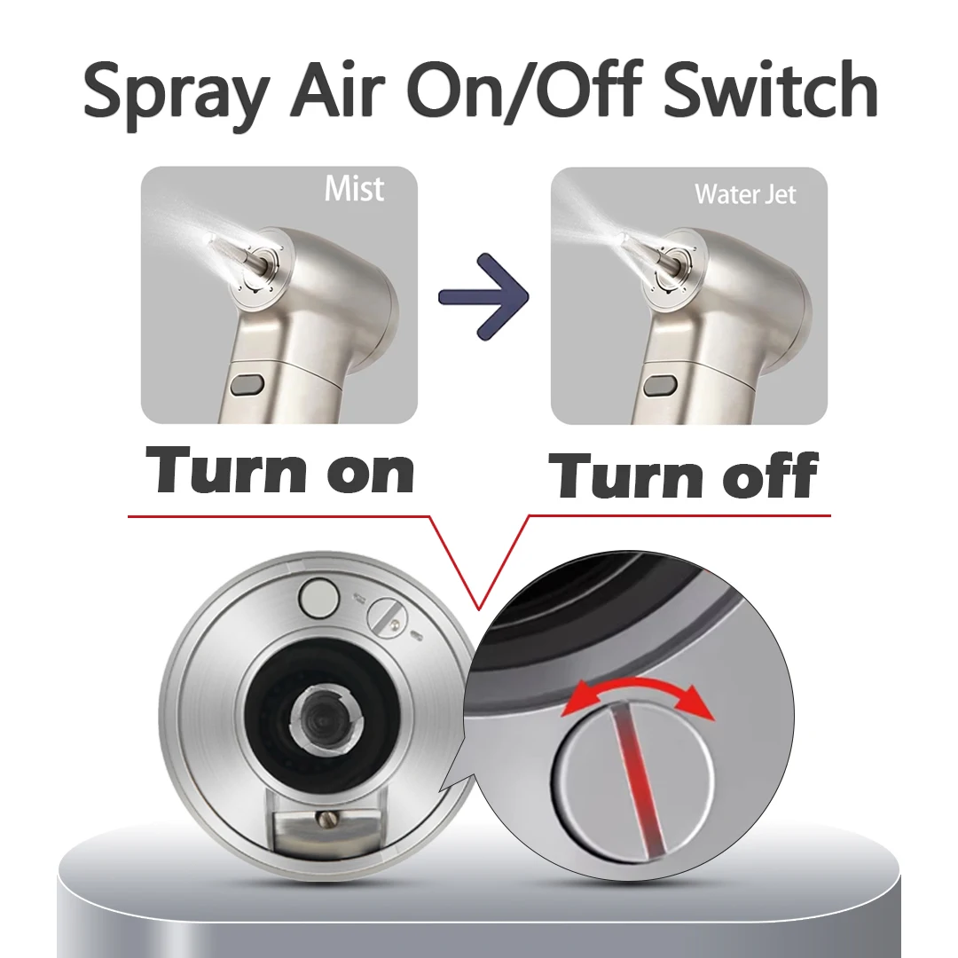 NSK Push Button 1:5 Dental Contra Angle Handstück Erhöhen Geschwindigkeit Handstück Mini Kopf Ti Max X95L Innere Wasser Spray Rot Ring