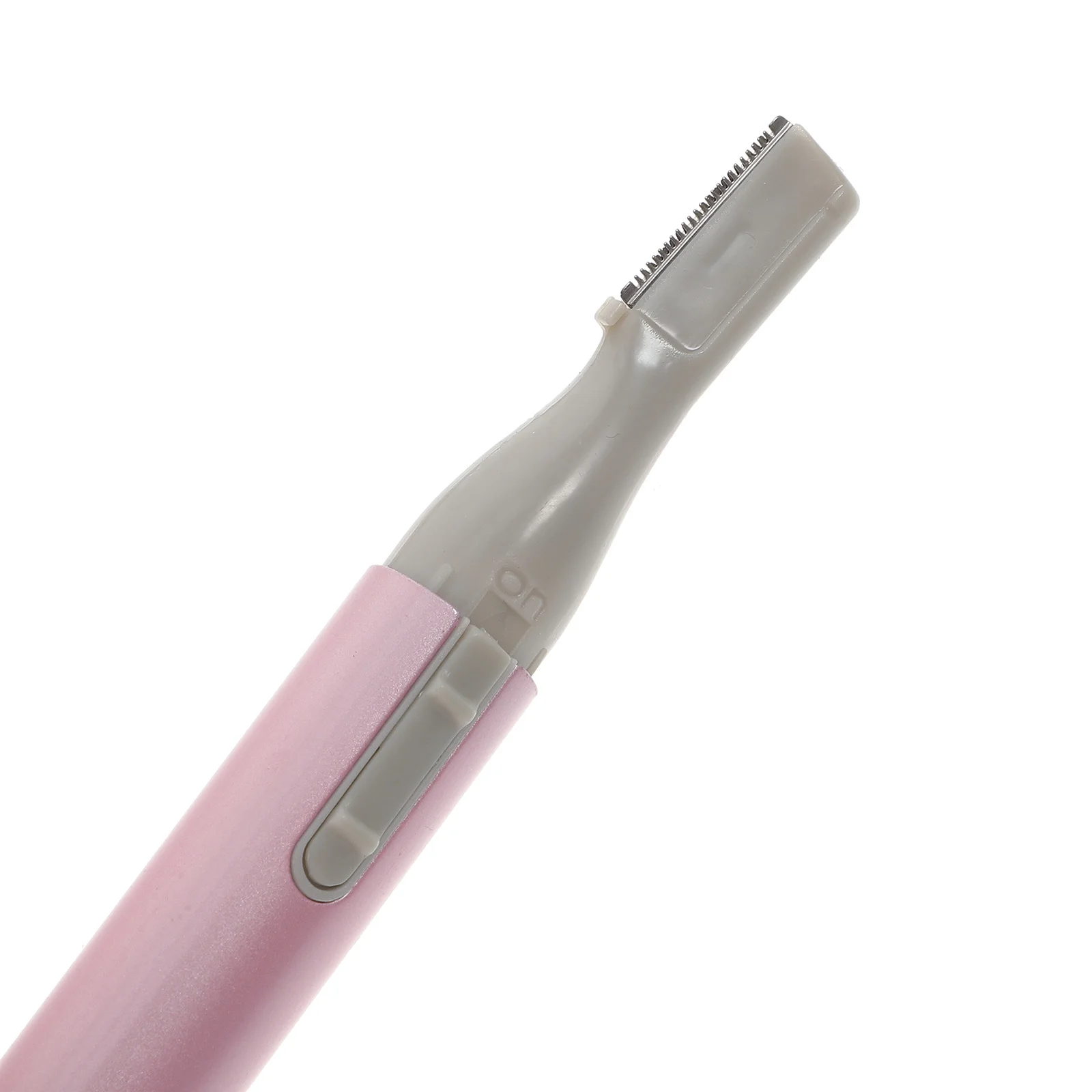 

Pink Pen-Shaped Electric Eyebrow Trimmer Micro-Trim Groomer Facial Care Portable Aaa Powered Anytime Anywhere
