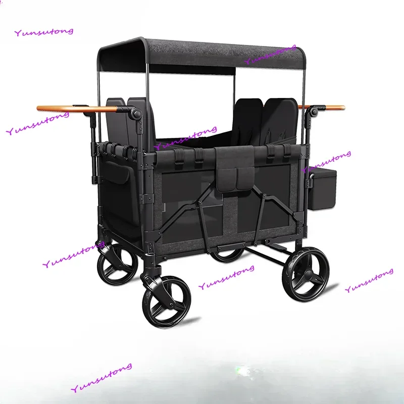 

Mountain bike, extended baby stroller, reclining, quadruplets, second-child artifact, campervan for four people