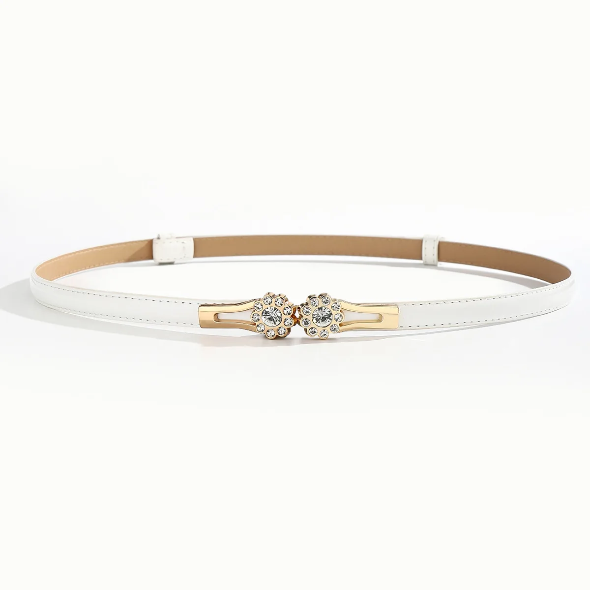 Damen-Taillengürtel, Schnalle, Blumen-Diamant, feiner Anzuggürtel, Rock, Pullover, Mantel, Taillenband, leichte Luxus-Taillenkette – Detail 10