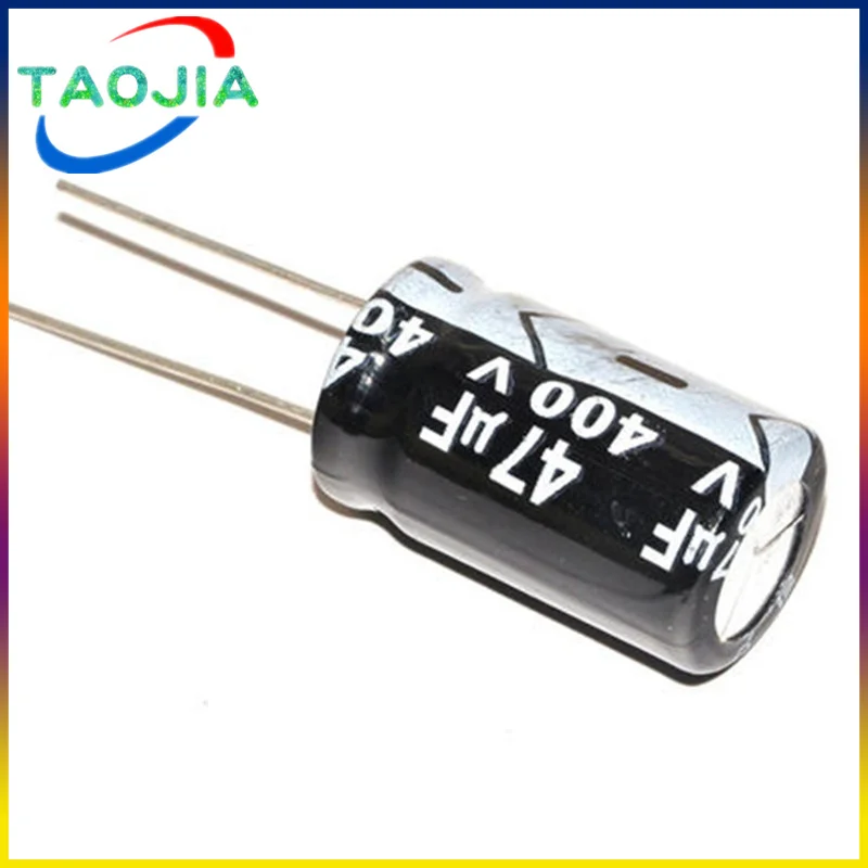 5pcs 400V 47uF 400Volt 47MFD Aluminum Electrolytic Capacitor 16*25mm Radial 47mf400v 47uf400v 400v47mf 400v47uf