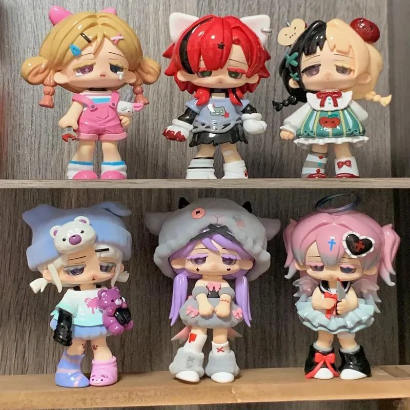 

Подлинная Missy Sweet Mourning Lolita Series слепая коробка, экшн-фигурка, Коллекционная игрушка Kawaii, аниме, ПВХ, украшение для рабочего стола, подарок для девочки