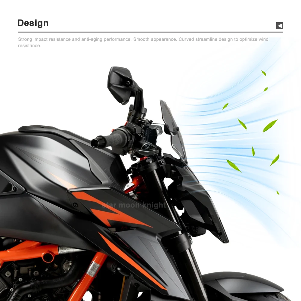 Front Wind Screen Fairing For 1390 Super Duke R 2024 2025 Motorcycle Windshield Windscreen 1390 Super Duke R EVO Sport