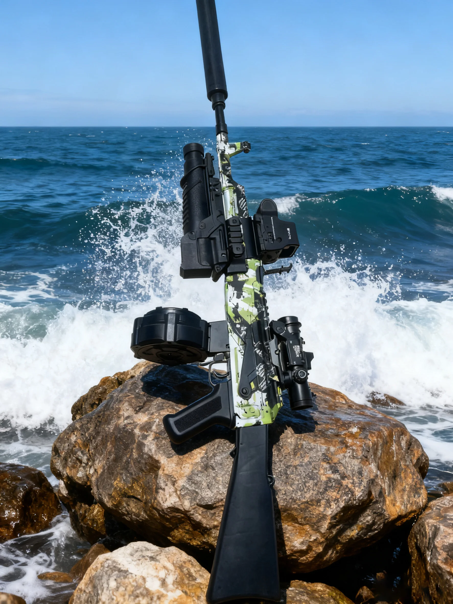 Pro Grade AK47 Gel Blasters In Green Black Full Auto Electric Long Range Precision Gel Ball Blaster Gun Toy Ultimate Adult Gift