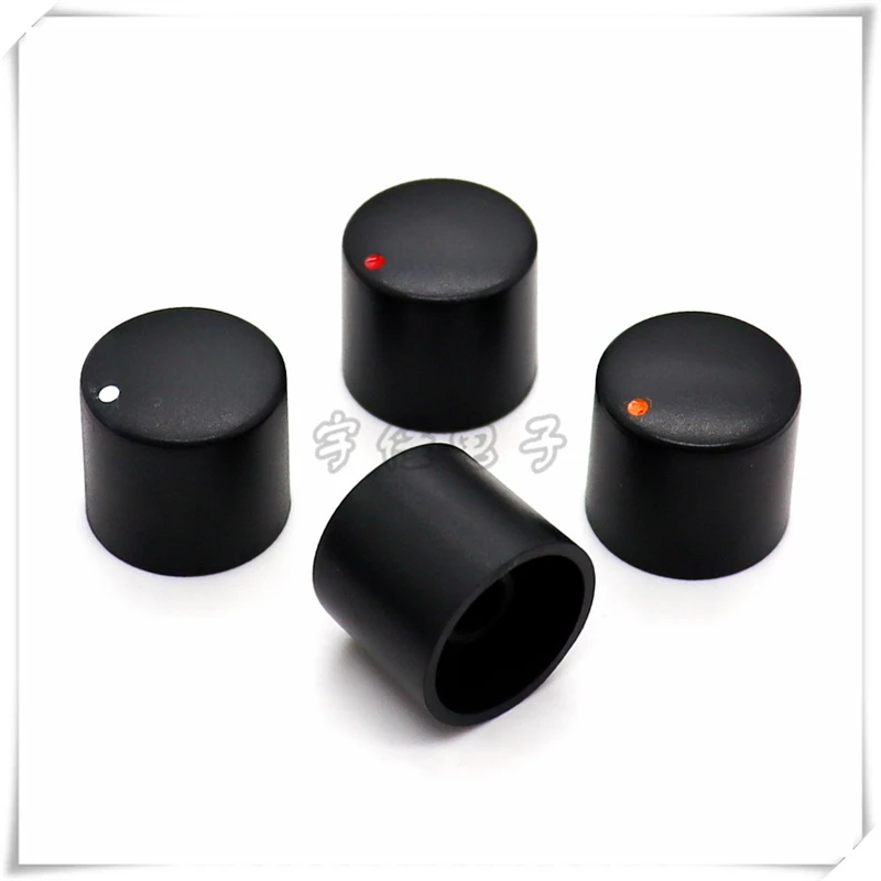 5PCS 19.5×18mm Plastic Straight Knob Cap Potentiometer Knob Volume Encoder Knob Cap Audio Knob flower/D axis 180 degree hole 6MM