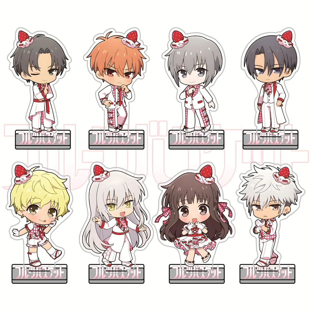 Fruits Basket 10cm Acrylic Stand Figures Keychain Anime Chibi Collectible Merchandise Desktop Decoration Fan Gift