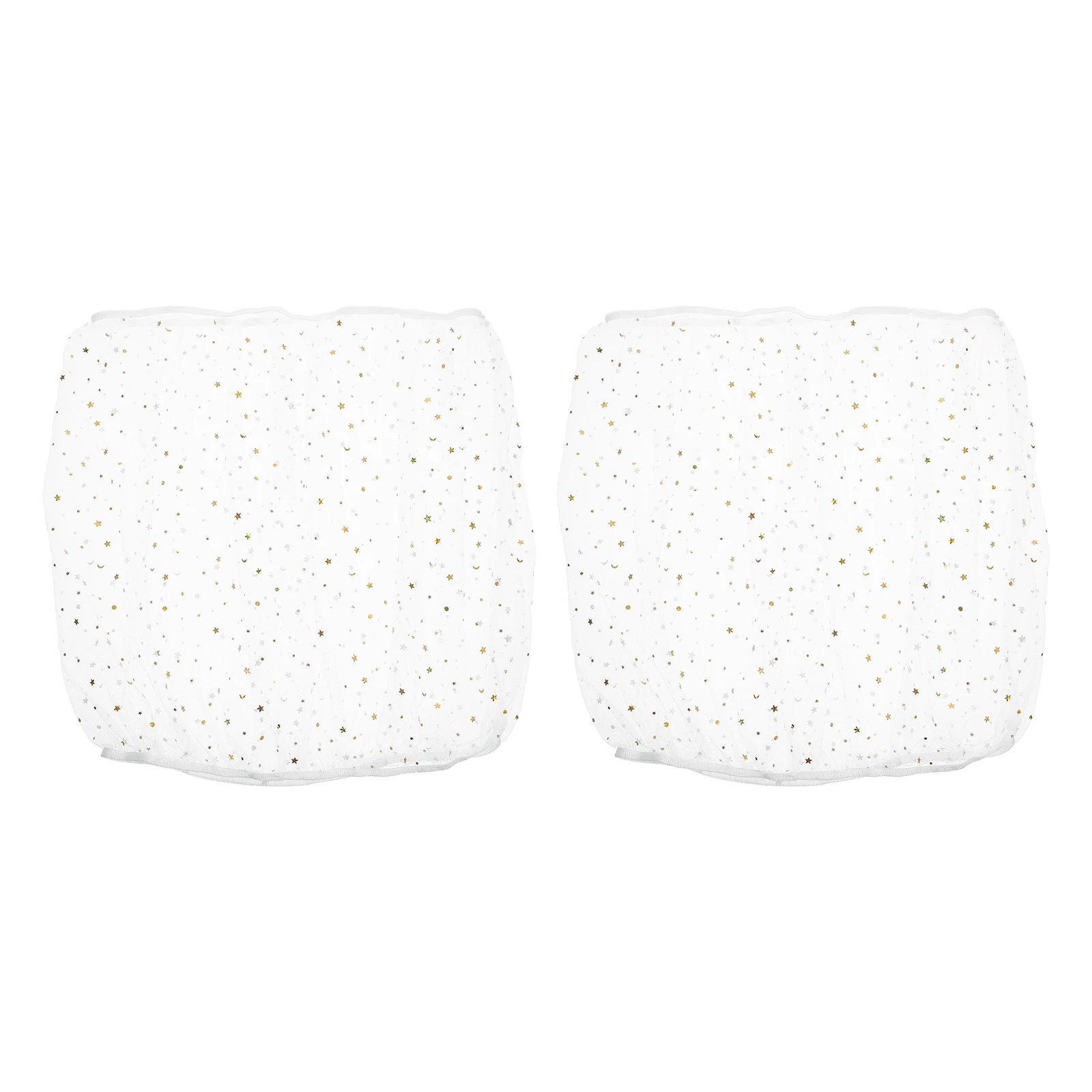 

2Pcs Mesh Cage Covers for Birdcage Dirt Proof Net Skirt with Elastic Edge Easy Install Bird Cage Protective Net