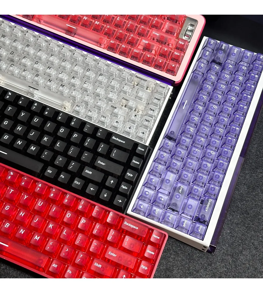 White top fog transparent keycap PC light transmission original height UV adaptation Mega lion bee from the magnetic axis