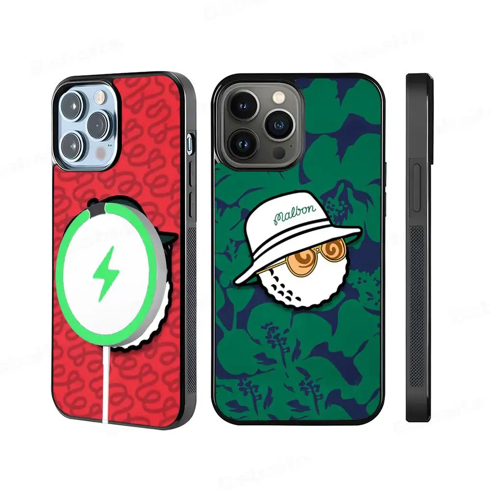 Leisure Sports M-Malbones G-Golf Phone Case For IPhone 16 15 14 13 12 11 17 Pro Max Plus Magnetic Wireless Cover