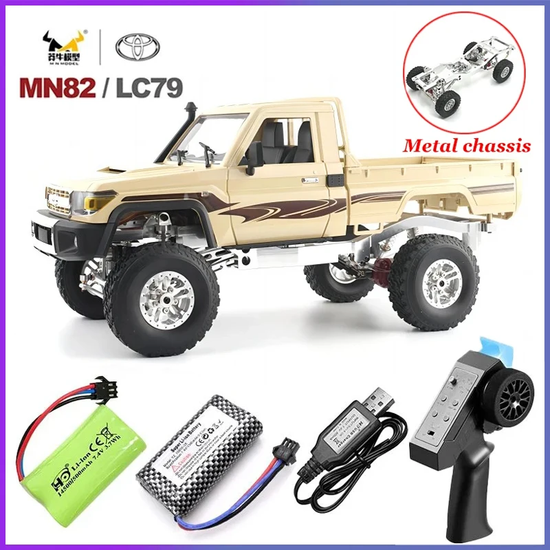 Metall mn82 1:12 Retro RC Auto mit LED-Leuchten Full-Scale-Simulation lc79 profession elle 4WD Fernbedienung Pickup Truck Modell Spielzeug