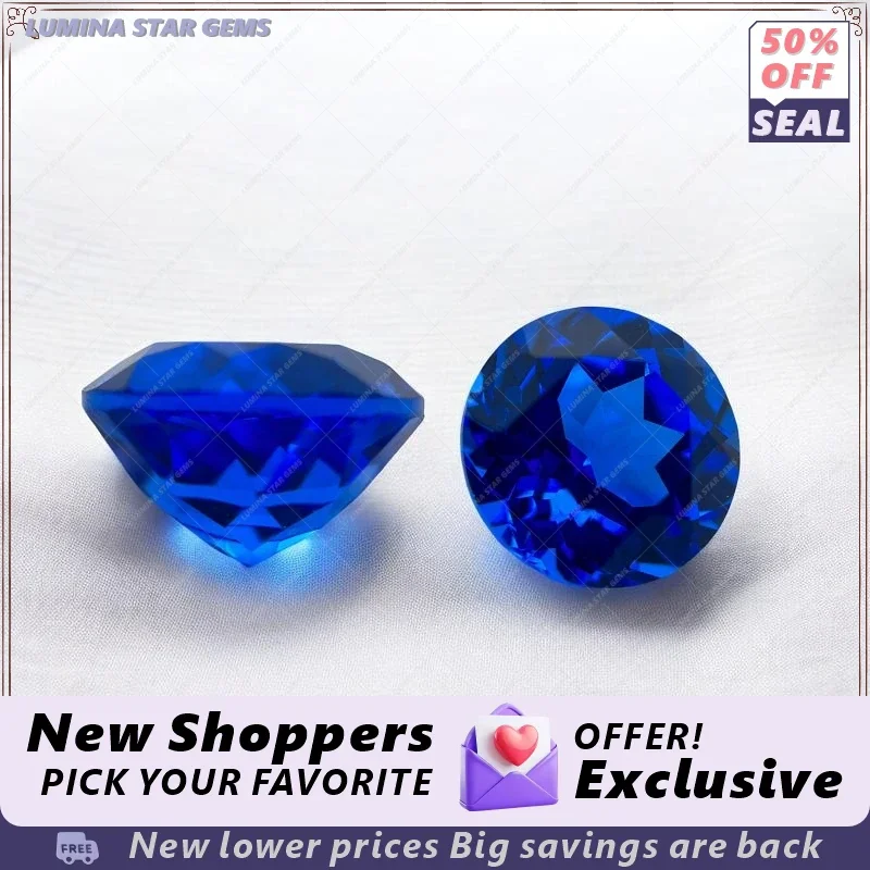 

A+TSapphire Round Cut Lab Grown Cobalt Spinel Synthetic Gemstone