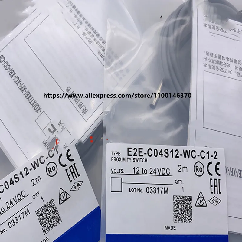 

3Pcs New Proximity Switch E2E-C04S12-WC-C1 E2E-C04S12-WC-B1 E2E-C04S12-WC-C1-2