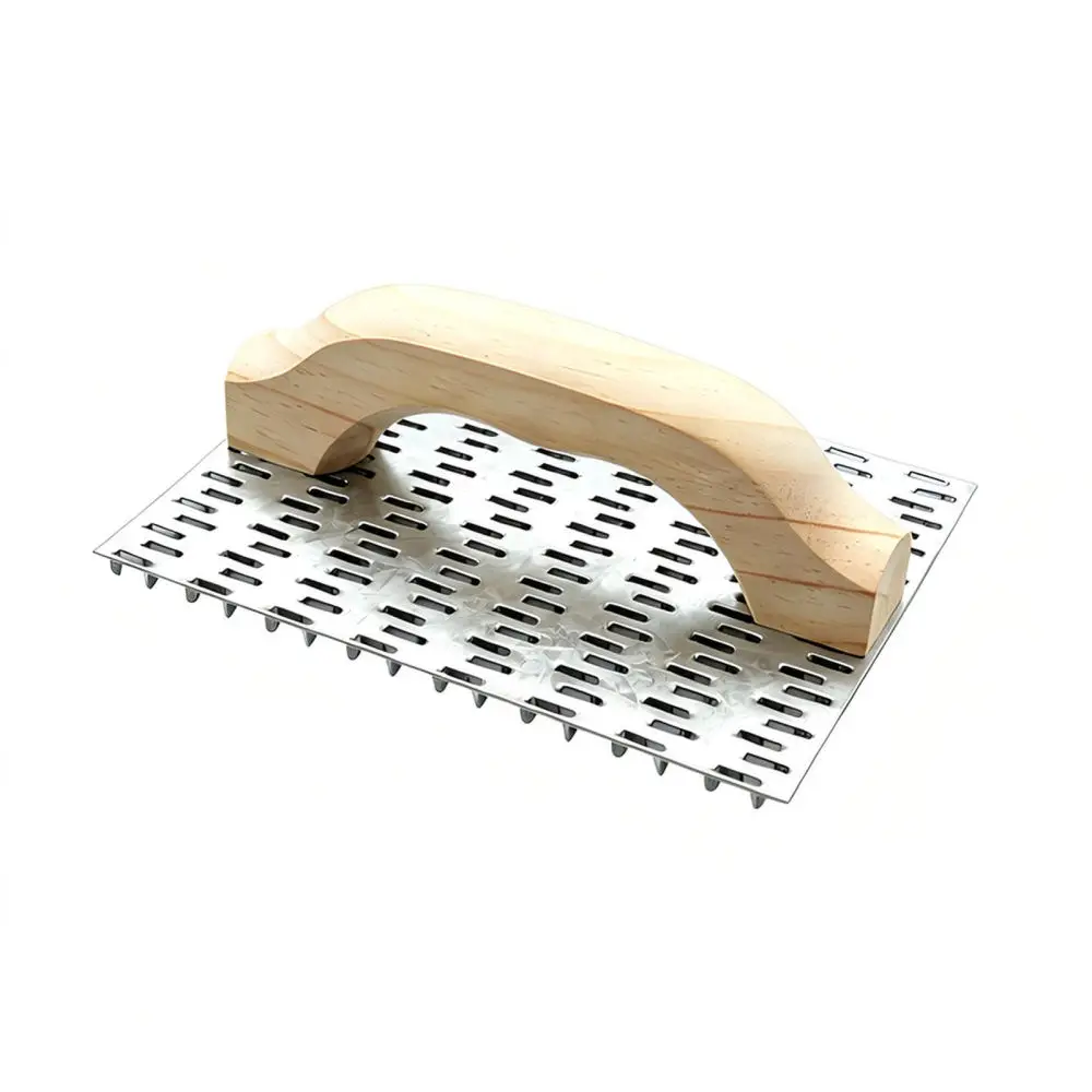 Ergonomic Toothed Smoothing Plane For Wall Texture Application Carbon Steel Manual Tool For Plastering And Levelling