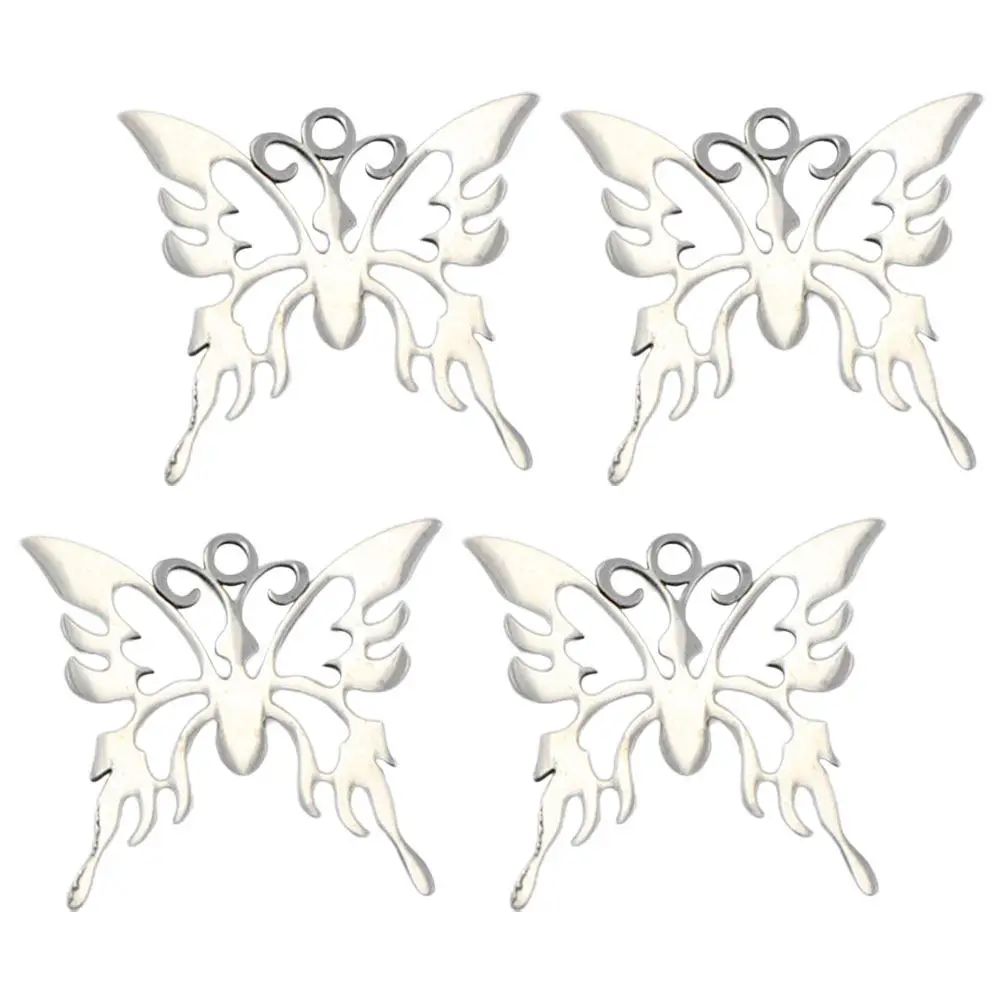 

4Pcs Butterflies Pendants Jewelry Charms Premium Material DIY Necklace Earrings Keychain Bracelet Making Accessories for Craft