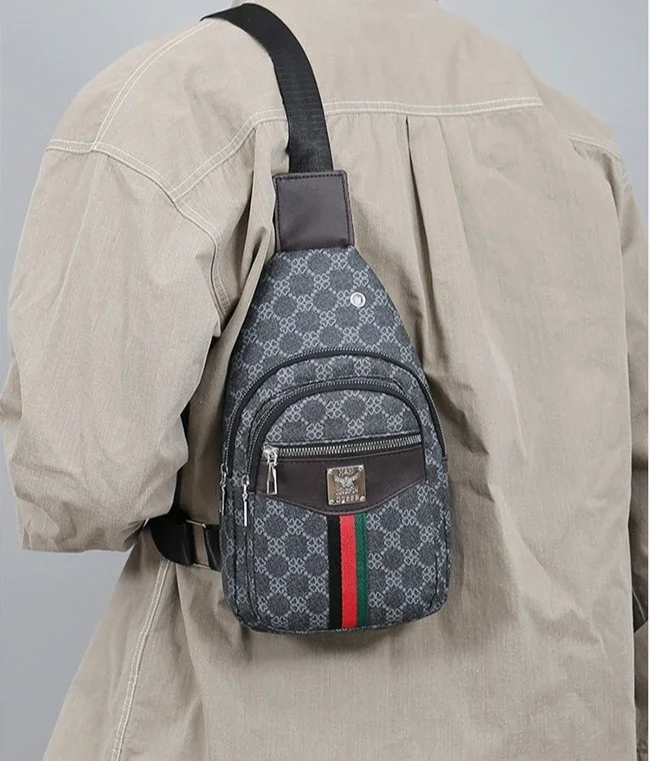 Universelle Multifunktionale Umhängetasche für Herren/Damen, Schulter-Crossover-Brusttasche, lässige Handtasche mit Kopfhörerfach – Detail 16