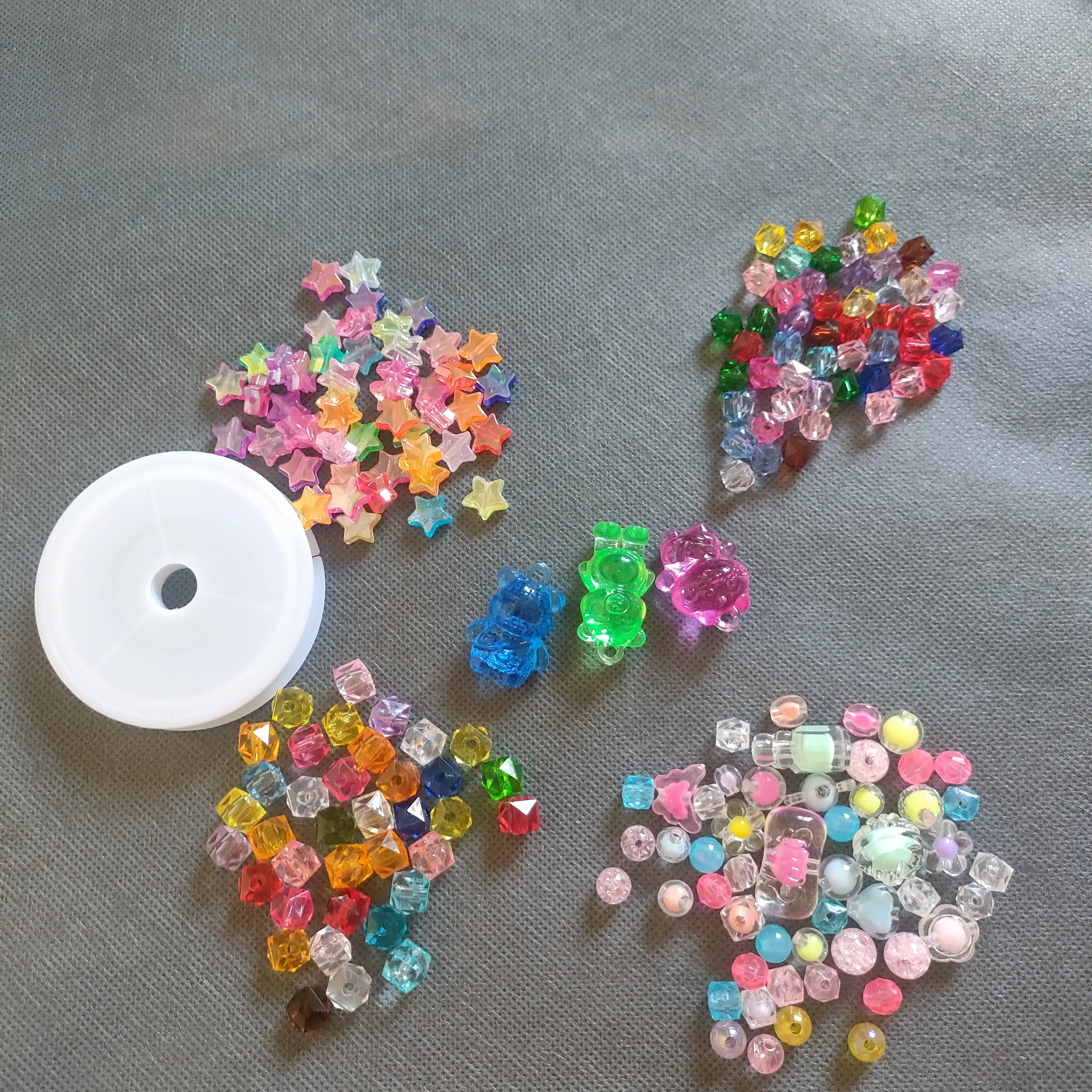 188PCS Beads For Charm Bracelet Making Kit Teen Girl Gifts Jewelry Making Kit Girl Toys Art Supplies Crafts