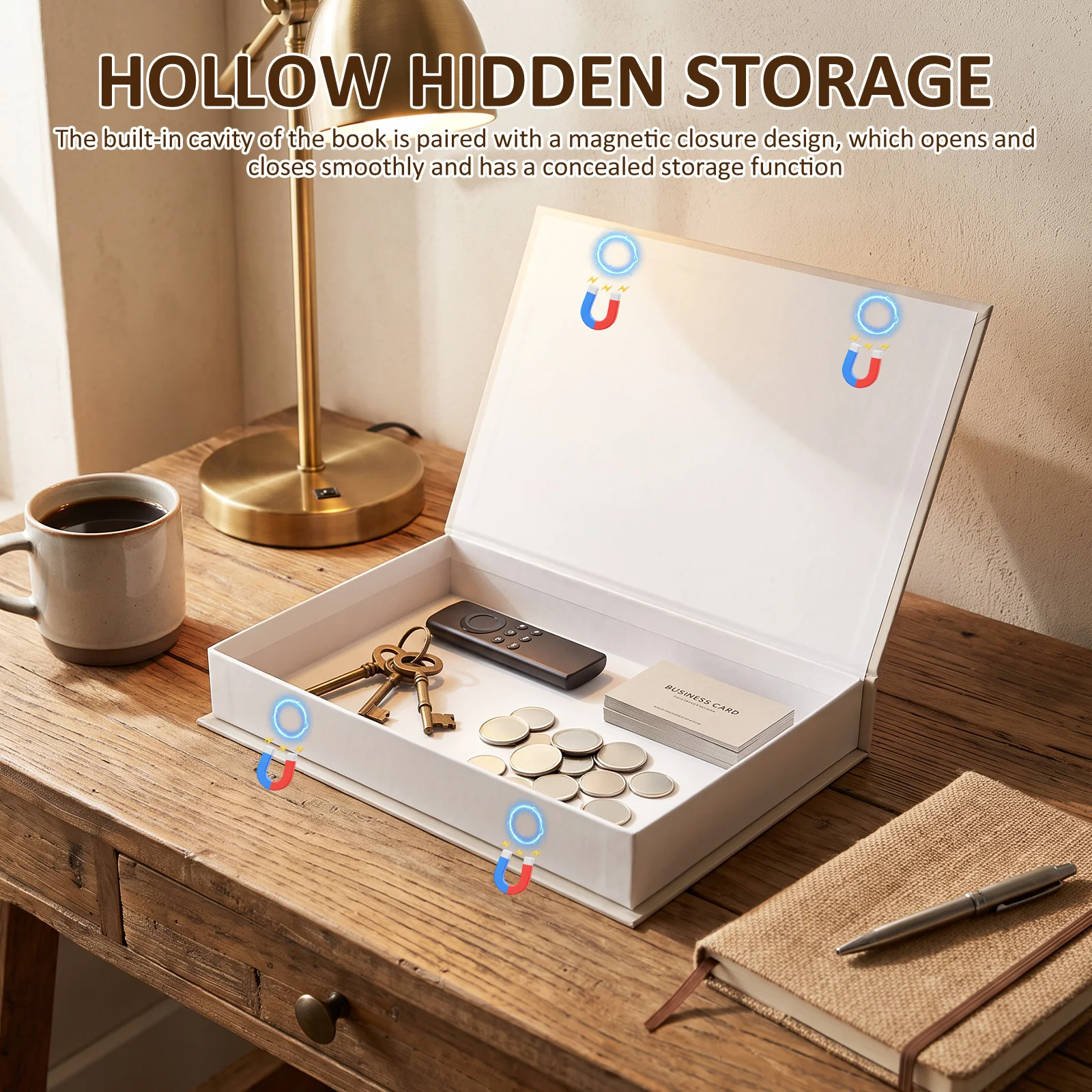 3-teilige Deko-Buchbox aus Kun – Coffee Equipment Organizer Bewertung und Preis