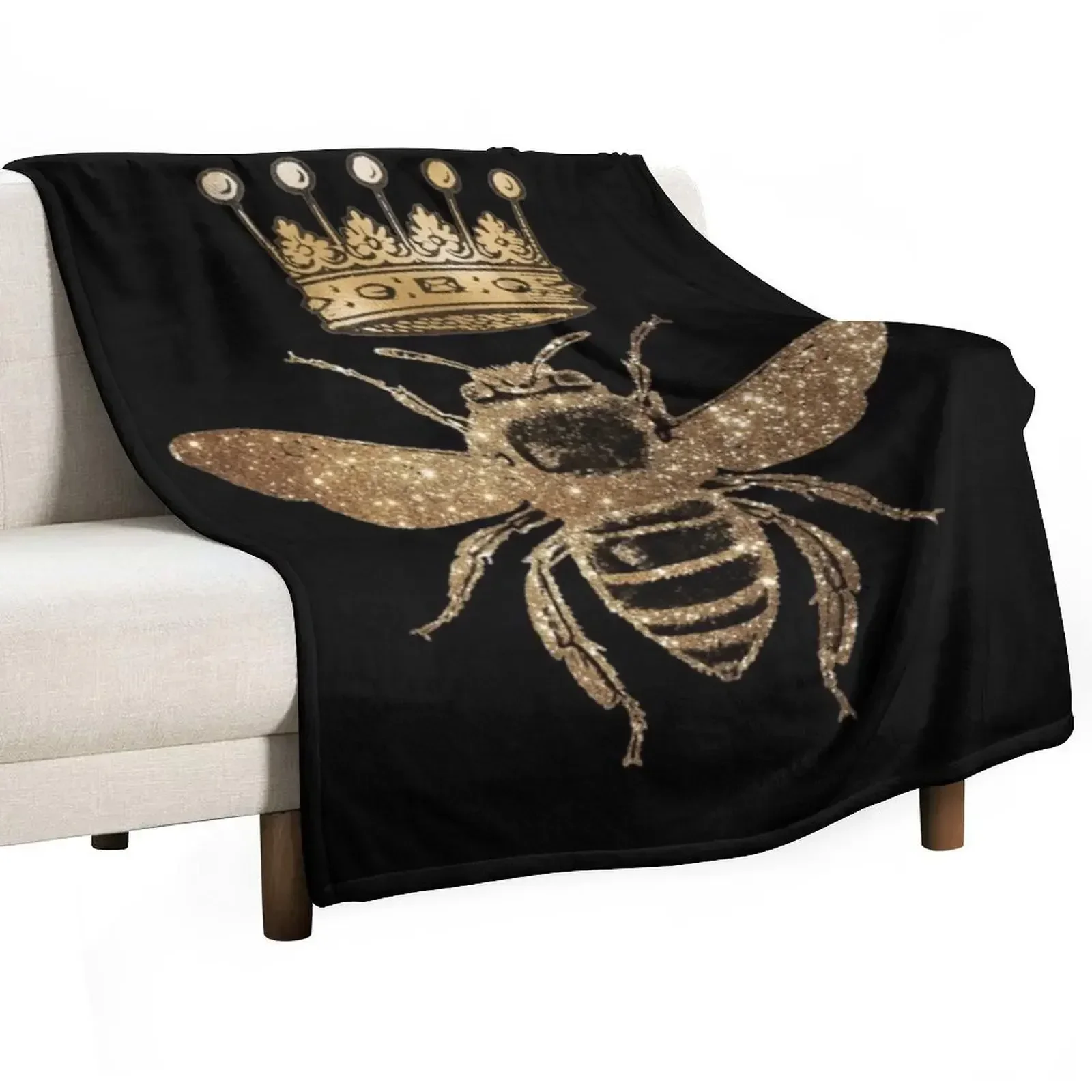 Queen Bee Classic . Throw Blanket blankets and throws Hair Heavy Blankets