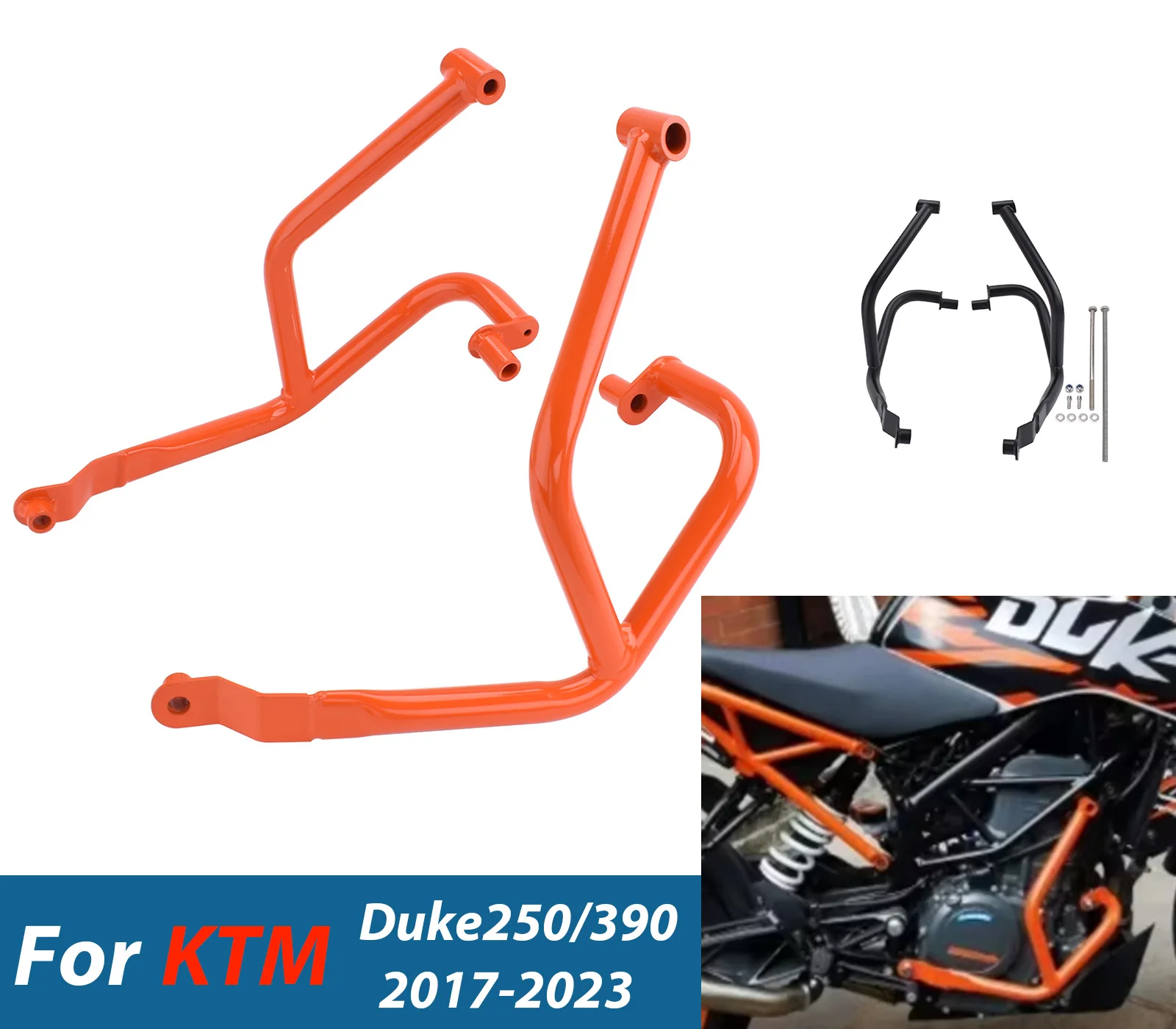 

Motorcycle Crash Bar Frame Bumper For KTM Duke 250 Duke 390 2017-2023 Highway Engine Guard Fairing Protector Accessories ﻿