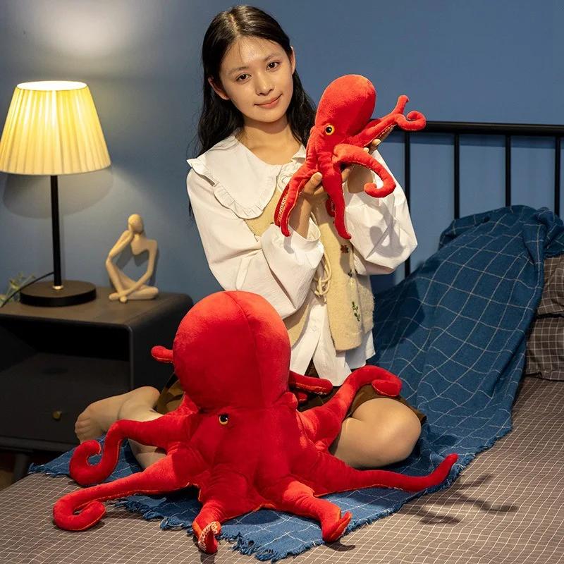 Creative Simulation Giant Octopus Plush Toy Marine Animal Red Octopus Doll Simulation Stuffed Doll Kawaii Toy Gifts