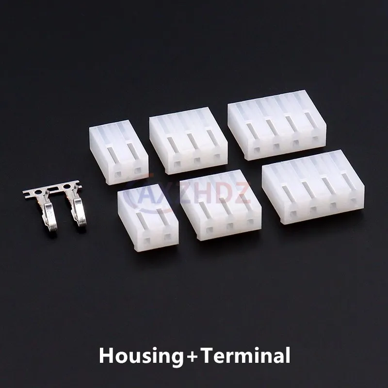 50 قطعة CH5.08mm 2/3/4/5/6/7/8 دبوس موصل 5.08 مللي متر الملعب مستقيم إبرة دبوس رأس + الإسكان + محطة Ch5.08-2p/3p/4p/5p/6p #2