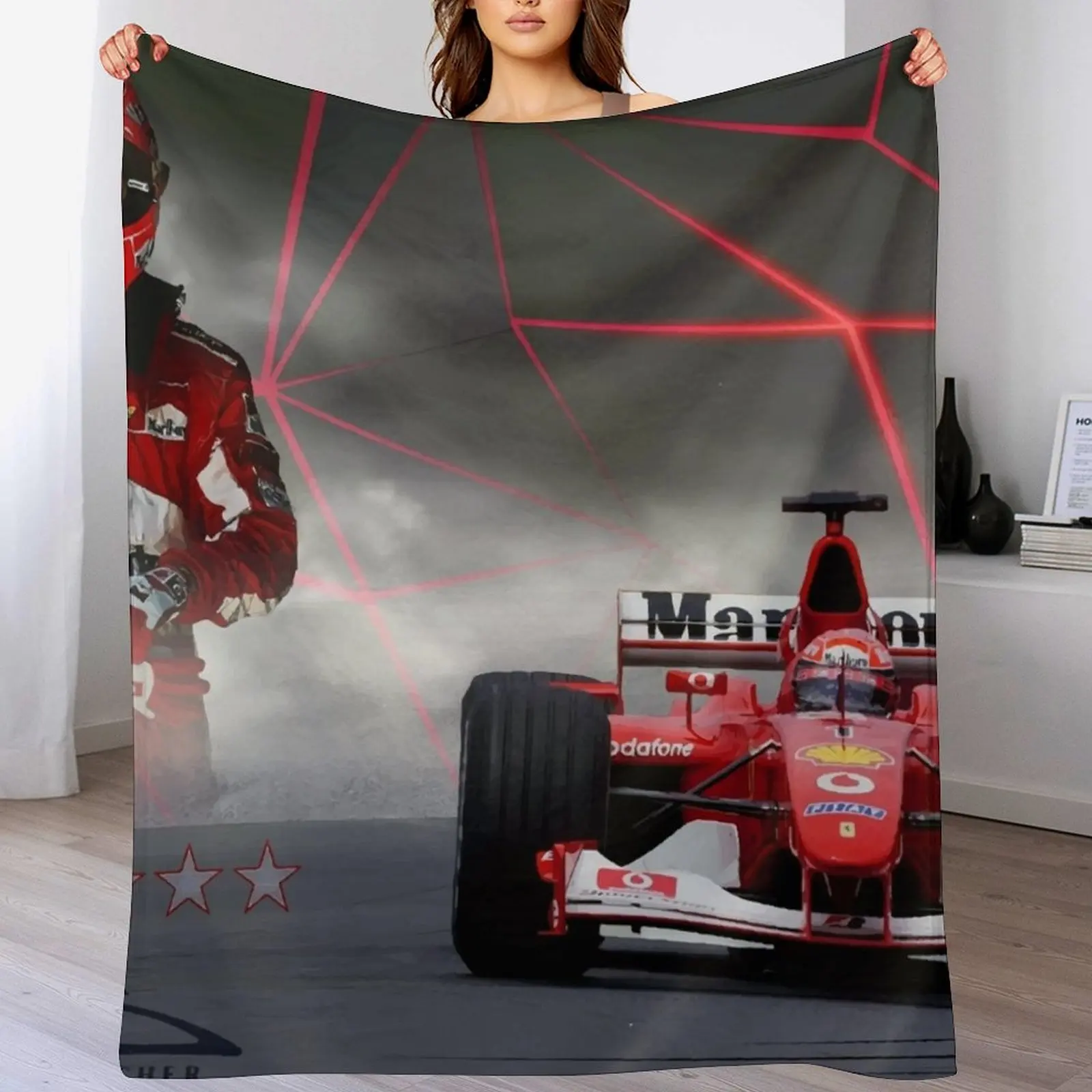 

Michel Schumacher Throw Blanket For Decorative Sofa blankets ands cosplay anime Blankets