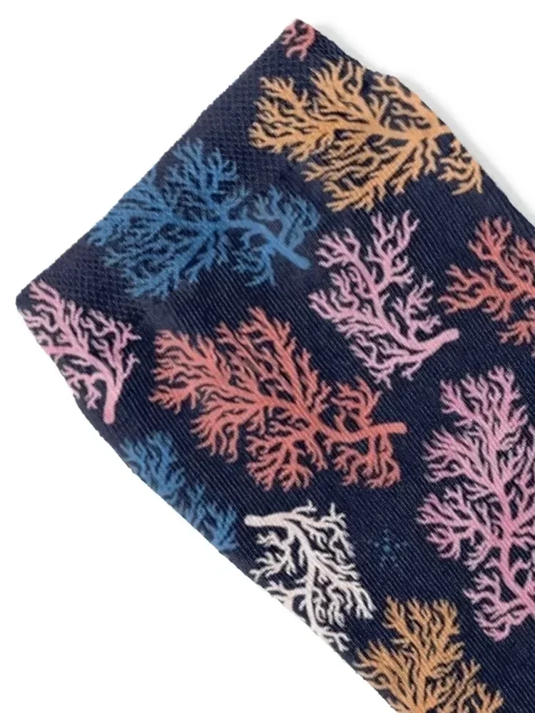 Coral Fractal Formations On Ocean Reef Pattern Socks new in's Stockings Women's Socks Men's