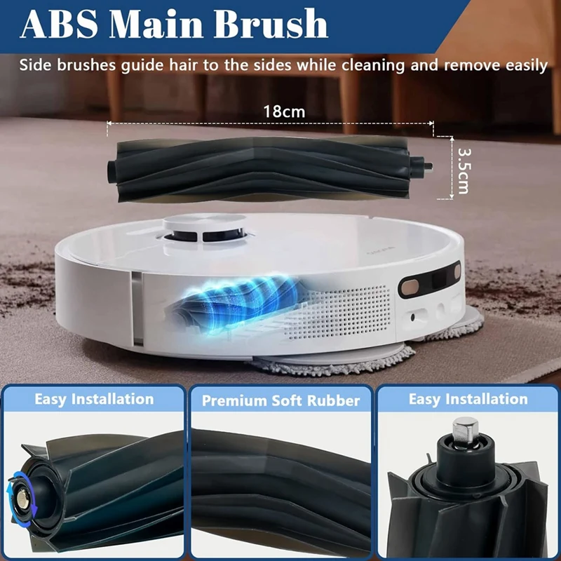 Для Ecovacs DEEBOT T20 Omni / T20e Omni / T20 Pro Omni / T20 Max основная боковая щетка Hepa фильтр Швабра тканевые пылесборники