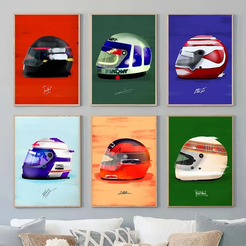 Скандинавская-Формула-1-для-гоночных-фотографий-искусство-на-стену-украшение-для-дома-Картина-на-холсте-Постер-Декор