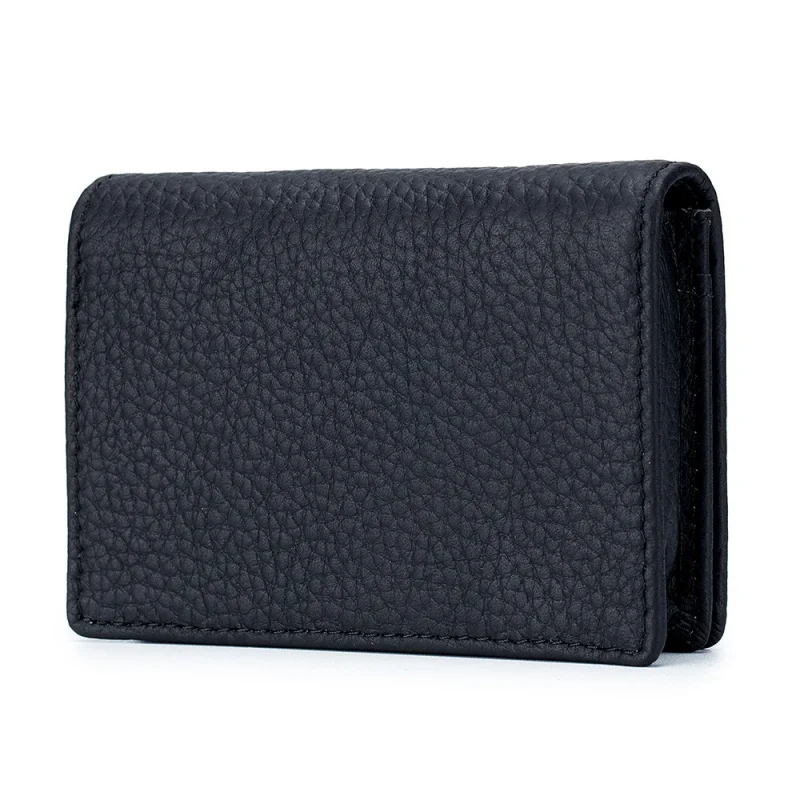 Genuine Leather Women Wallet Card Holder Small Purse Large Capacity Men Women Bank Business Credit Card Holder Wallet Case
