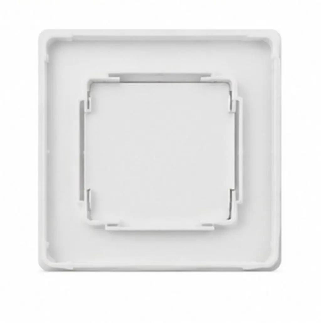 20Pcs Wall Switch Protective Cover Screwless White Plastic Electrical Outlet Flat Blank Light Switch Cover for Kitchen Bathroom