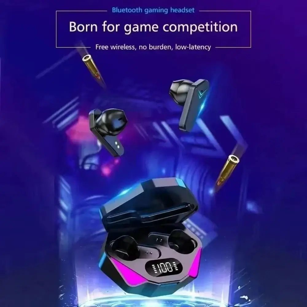 

Simple X15 Wireless Earbuds with Charging Case LED Display TWS Wireless Headphones Waterproof Ear Buds Cordless Earbud Gaming