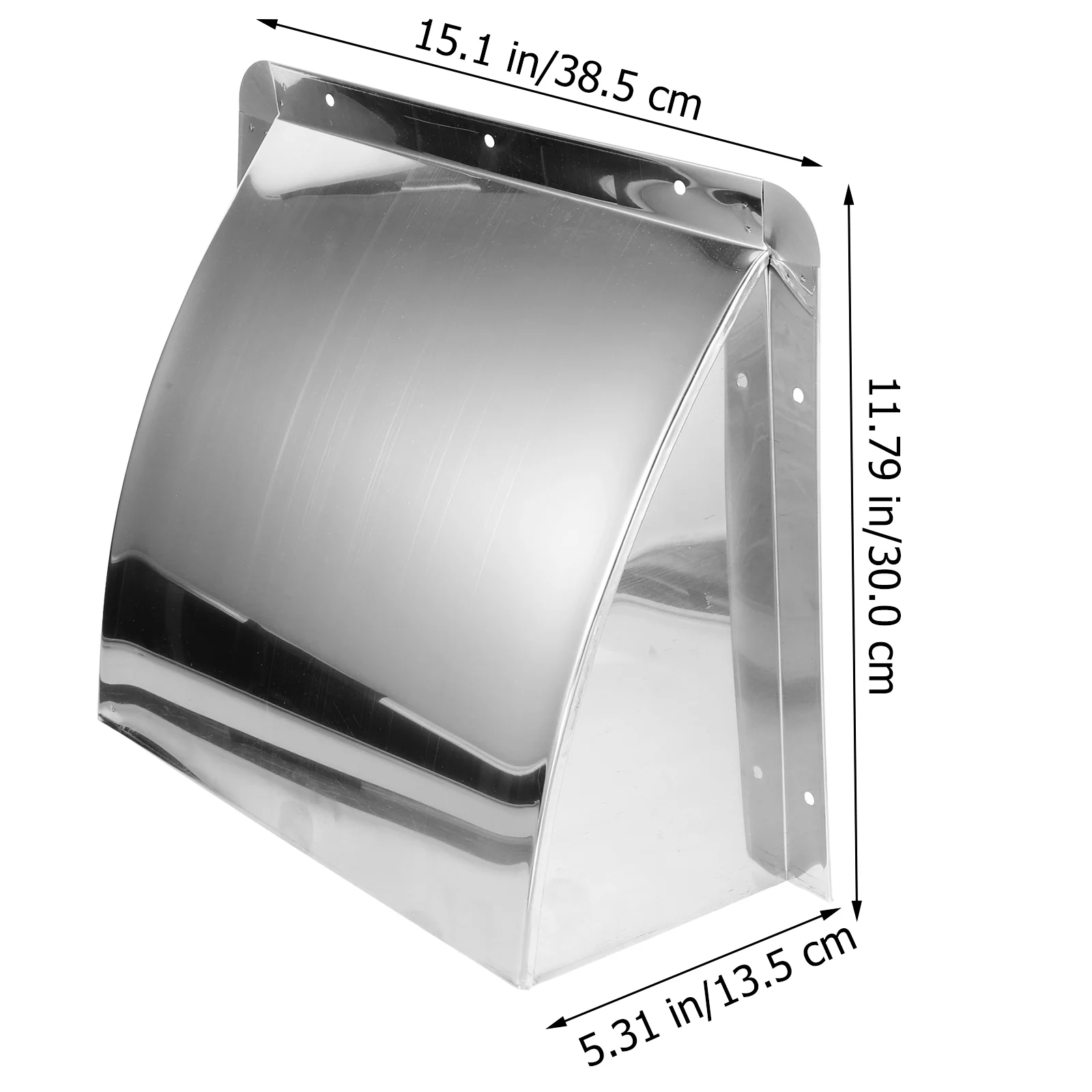 Hotte d'échappement de pare-brise en acier inoxydable, pour sortie de ventilation de cuisine extérieure, Durable, Installation facile, résistante à la chaleur