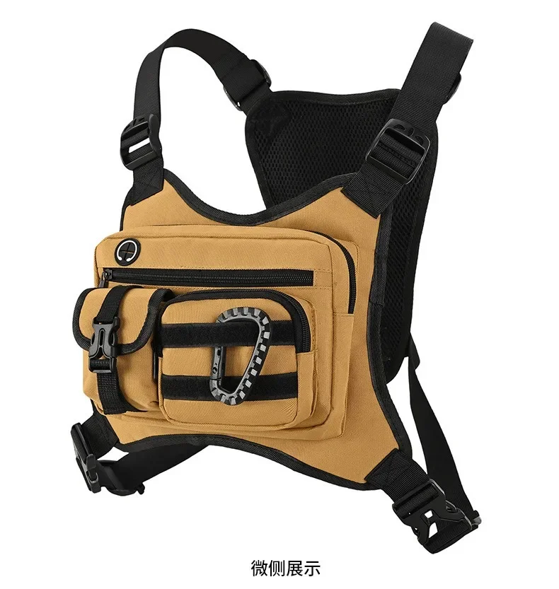 EDC Vest Workouts Sports Chest Pack Rig for Men And Women Tactical Outdoor Chest Bag Unisex Running Cycling