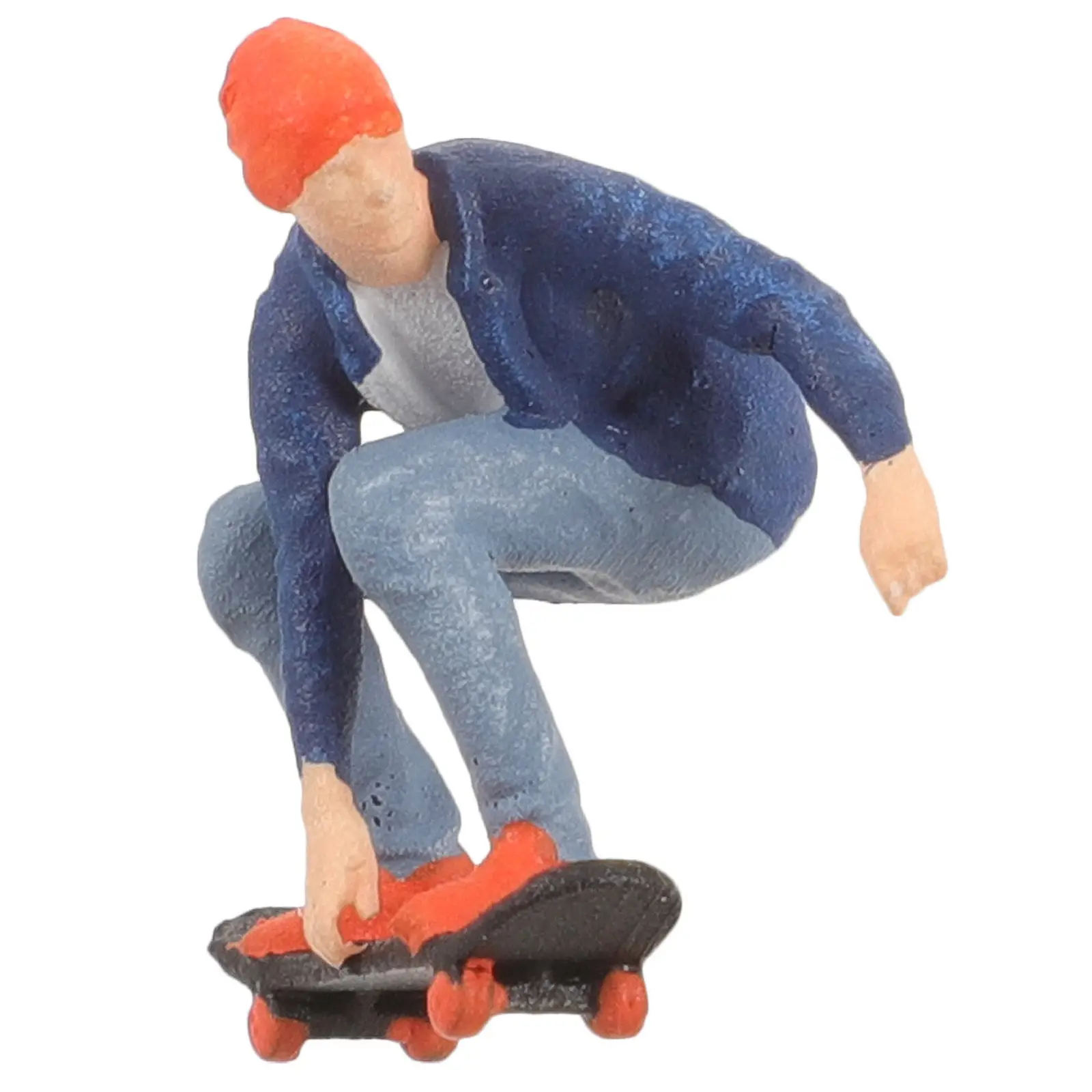 

Mini Skateboarding People Colored Human Layout Simulation Scene Sand Table Miniature Landscape Mini Human Adornment