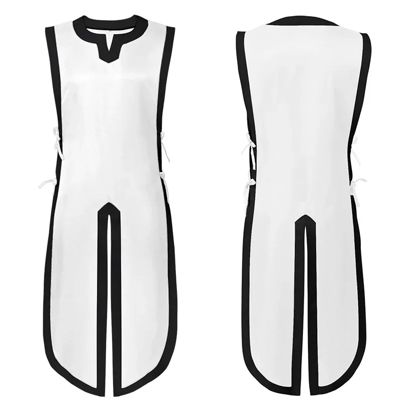 Mens Medieval Larp Warriors Knight Costume Cosplay Tunic Vest Gown Shirt Tops Sleeveless  Coat