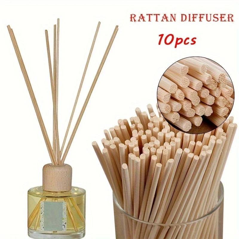 10 stücke Reed Öl Diffusor Aroma Stick DIY handgemachte Rattan Sticks Duft für zu Hause Badezimmer Wohnzimmer Dekoration